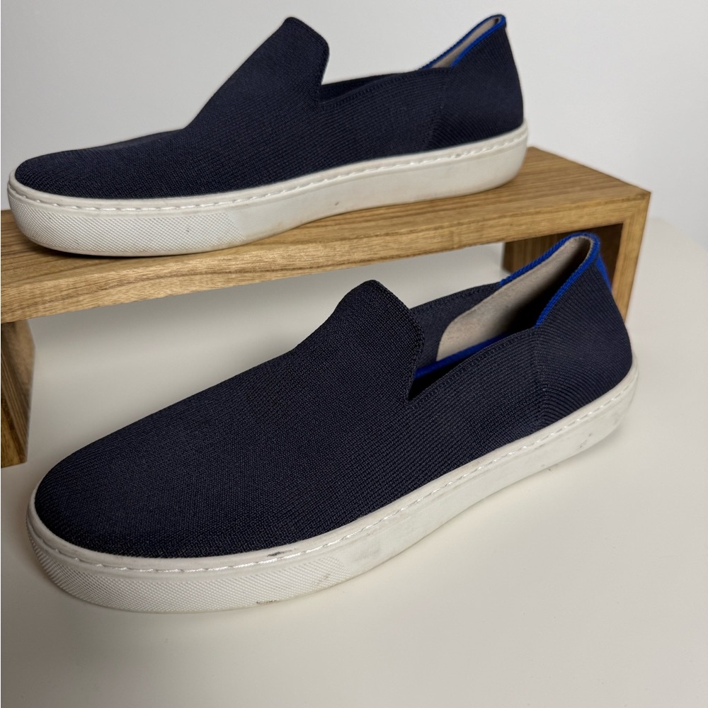 Rothy's Deep Blue Slip-On Sneakers - Picture 4 of 15